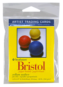 Strathmore Artist Trading Card Pack of 20 - Bristol, Vellum - Size 2.5 x 3.5