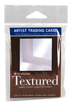 Strathmore Artist Trading Card Pack of 20 - Textured Surface Paper - Size 2.5 x 3.5