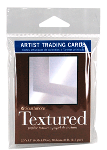 Strathmore Artist Trading Card Pack of 20 - Textured Surface Paper - Size 2.5 x 3.5
