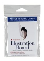 Strathmore Artist Trading Card Pack of 5 - Illustration Board, Vellum - Size 2.5” x 3.5”
