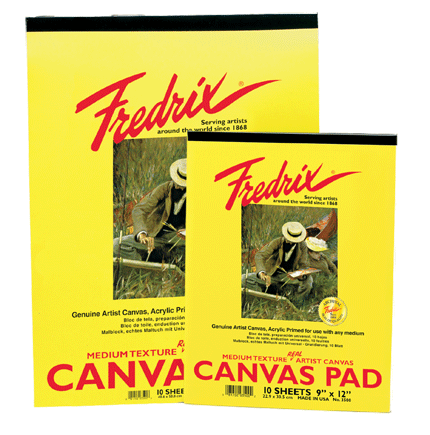 Fredrix Canvas Pad - Size 9 x 12