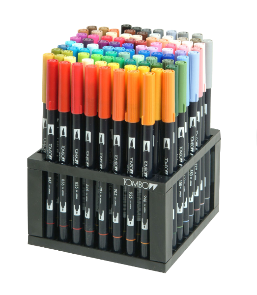 Tombow Dual Brush Pen Desk Set of 96