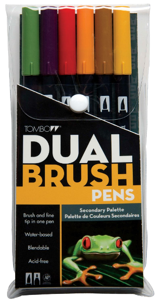 Tombow Dual Brush Pens- Secondary Set of 10