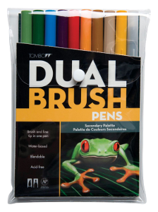 Tombow Dual Brush Pen Secondary Set of 10
