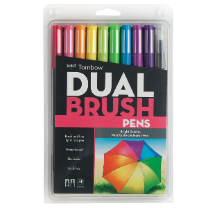 Tombow Dual Brush Pen Bright Set of 10