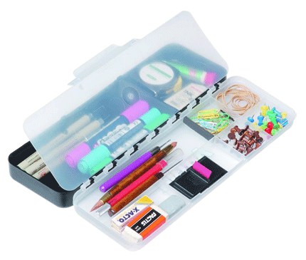 Artbin Sketch Pac - Color Translucent/Black - Size 12-3/8 x 4-1/4 x 1-3/4