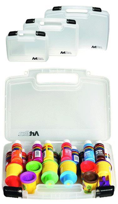 Artbin Quick View Carrying Case - Color Translucent Clear - Size 14 x 11 x 3-1/4