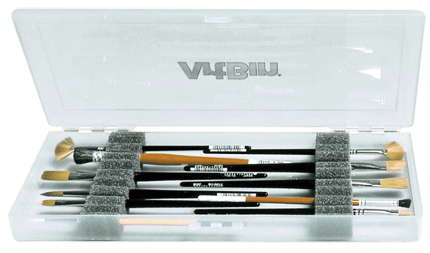 Artbin Brush Box - Color Translucent - Size 14-3/16 x 6-1/4 x 1-3/16